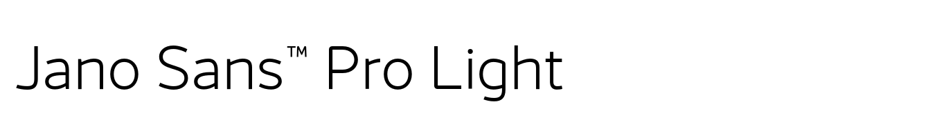 Jano Sans™ Pro Light